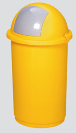 VAR Bac à déchets en plastique jaune 50 l (3564)