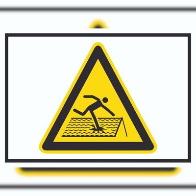 HB-Druck Achtung Nicht trittsicheres Dach Symbol A1 (594x841mm) Schild