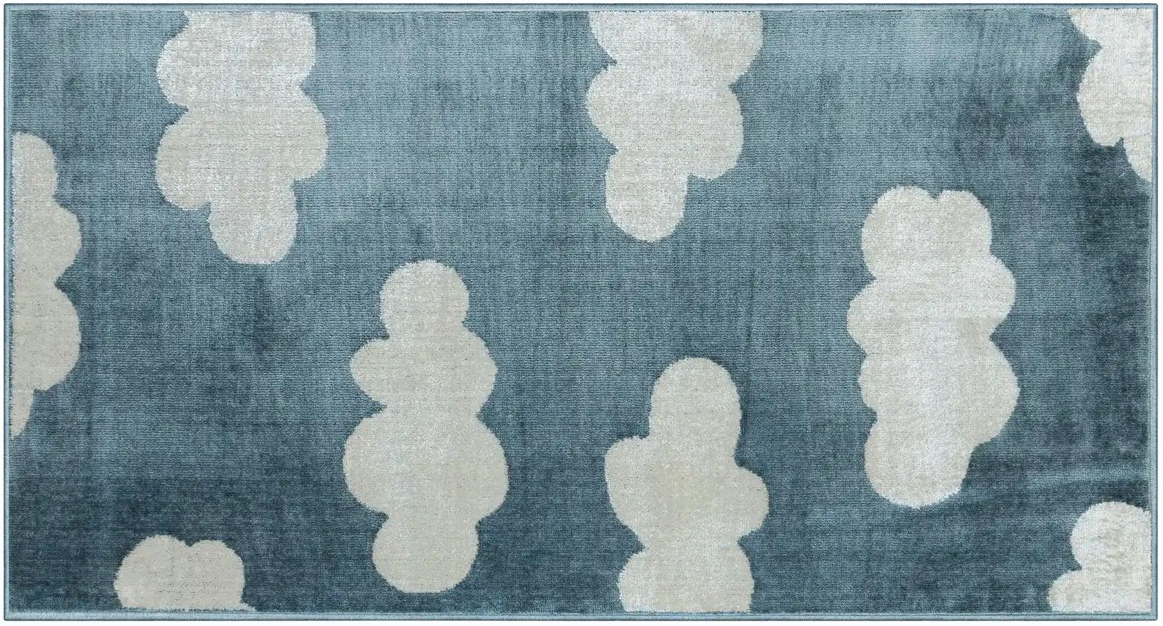 KJUT Webteppich  Clouds ¦ blau ¦ Synthetische Fasern ¦ Maße (cm): B: 80