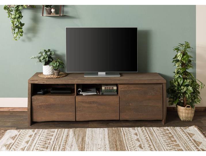 TV-Board Mango 178x48x58 braun geölt / sandgestrahlt PURE MANGO #123