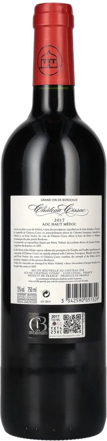 Chateau Cissac Château Cissac Haut Médoc 2017 13% Vol. 0,75l