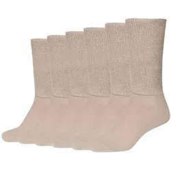 CAMANO Diabetikersocken, Größe 39/42 in Beige Beige