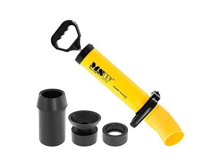 MSW Motor Technics MSW-PUMP CLEAN 100 Buisreinigingspomp, zuig- en drukreiniger, binnendiameter: 100 mm, verstelbare handgrepen, incl. 3 rubberen adapters