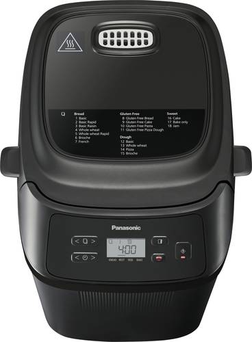 Panasonic SD-PN100 Mini Brotbackautomat Timerfunktion, 18 Automatikprogramme 400 g Schwarz