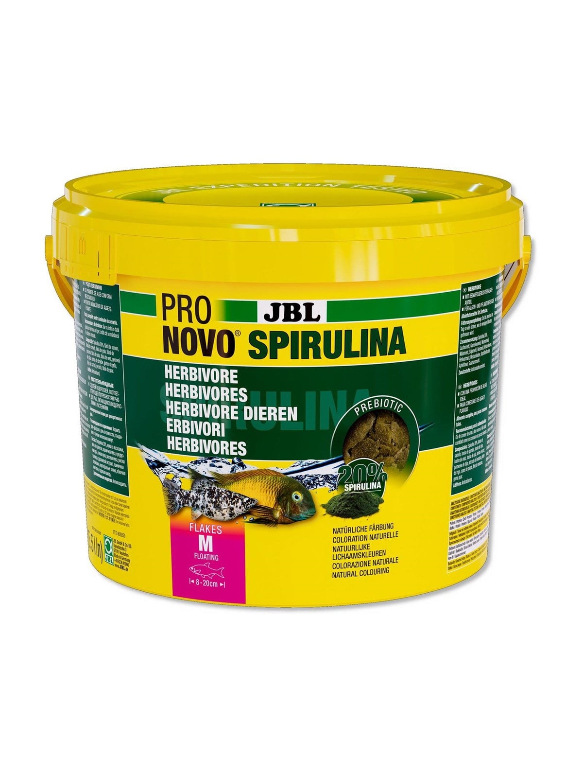 JBL Aqua PRONovo SPIRULINA FLAKES M 5,5 ltr.