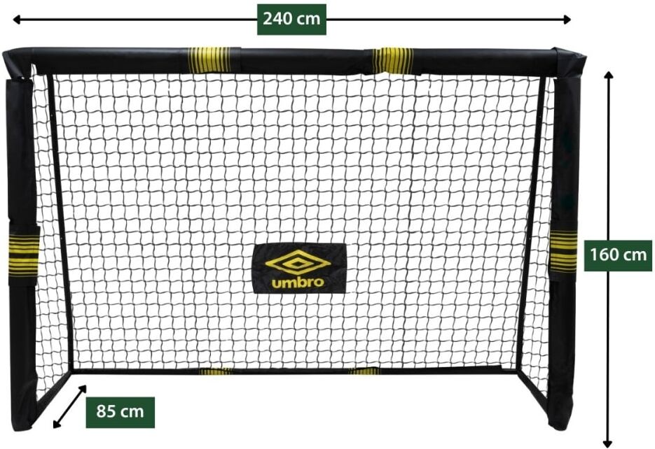 Umbro But de football noir métal h85xl160xl240cm Noir 240x85x160cm