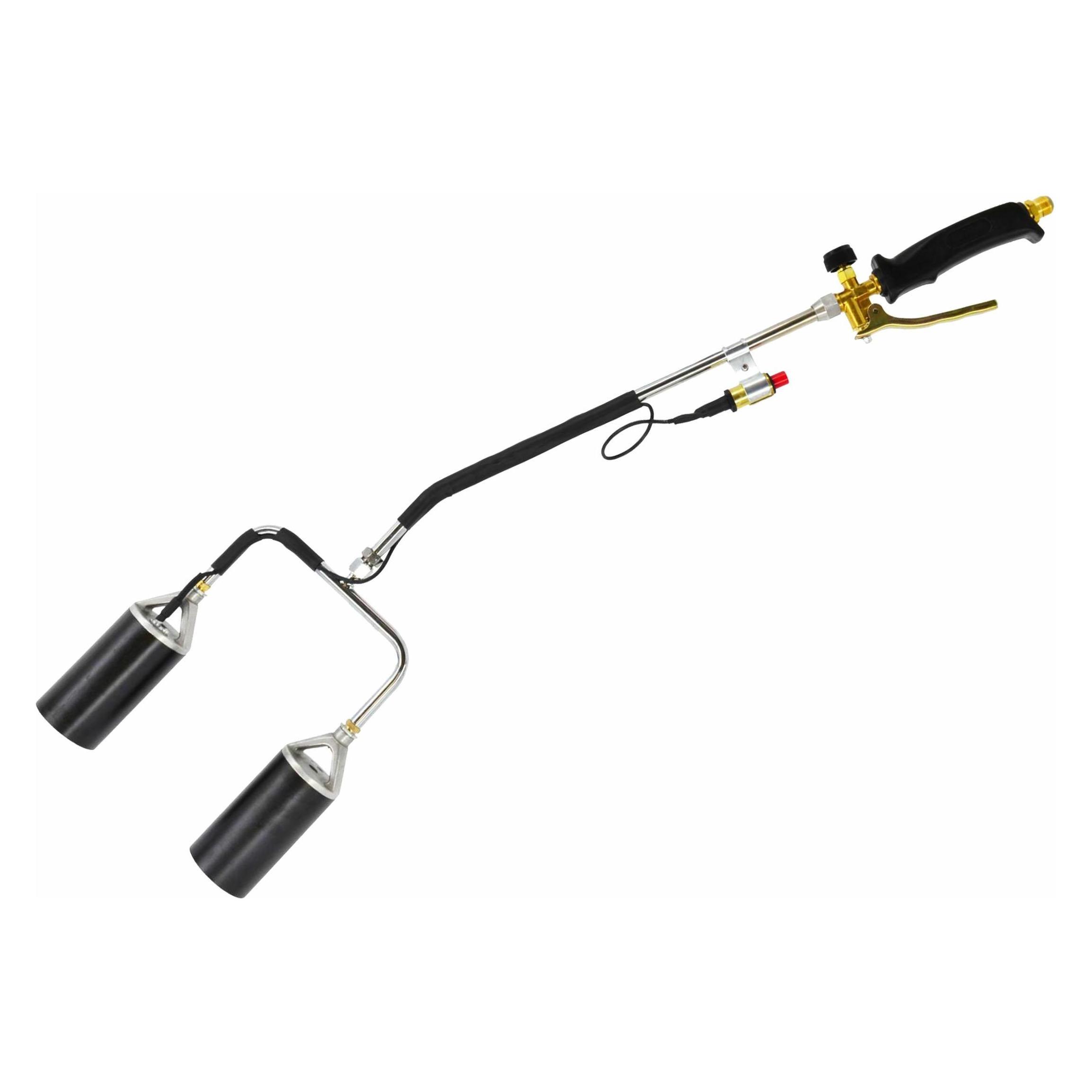 Awtools Langer Dachdeckerbrenner mit zwei Düsen - Piezo (AW13854)