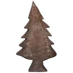Dekobaum Tanne aus Holz 60 cm Grau