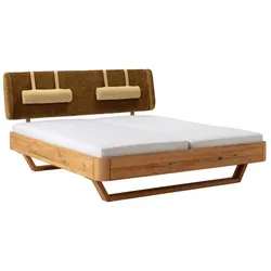 MAISON Massivholzbett Omaha 180 x 200 cm Holz Braun Wildeiche