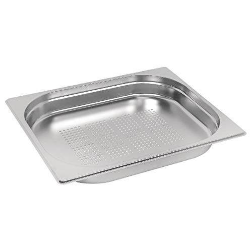 Vogue RVS geperforeerde Gastronormbak 1/2 GN, 40mm diep