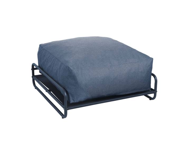 Oviala - Pouf pour salon de jardin modulable avec structure