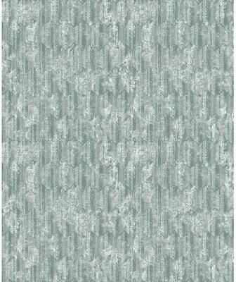 Decorline Kendall Teal Geometric Wallpaper - 21in x 396in x 0.025in