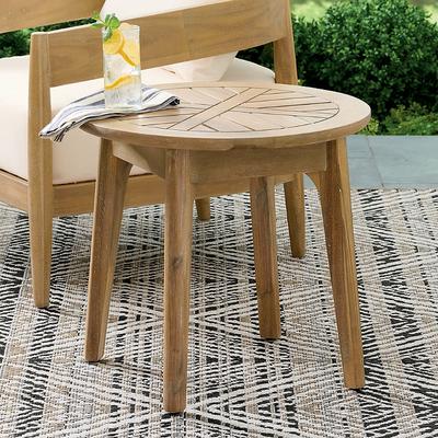 Miramar Outdoor Outdoor Side Table - Umber - Grandin Road
