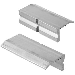 Connex Schraubstockbacken COXT870111, 100mm, aus Aluminium, V-Profil, mit Magnet, 2 Stück