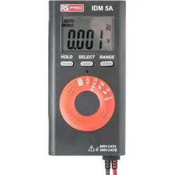RS PRO, Multimeter, IDM5A Digital Wallet Multimeter (CAT III 600V, CAT II)