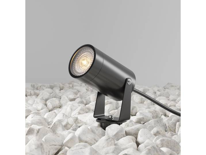 Projecteur de jardin Maytoni Scope noir IP65\, boîte de connexion incluse