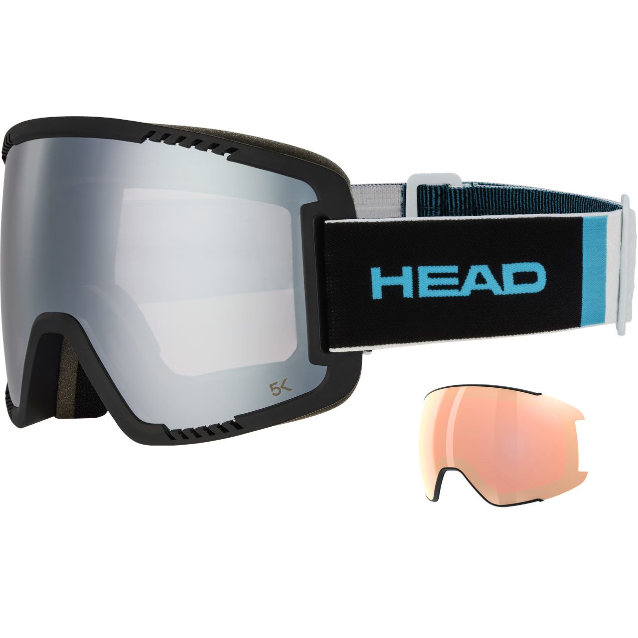Head Contex Pro 5K Race chrome RD + Ersatzscheibe - Small