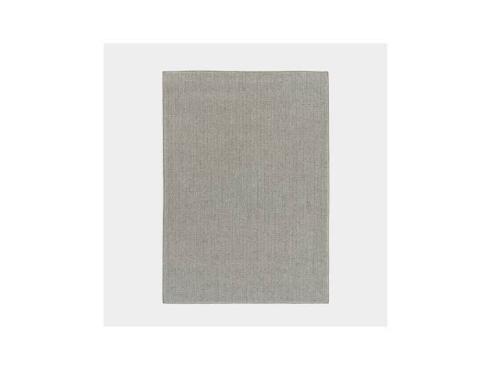 Tapis en laine et polyester - Tricot - Gris clair - 140 x 200 cm