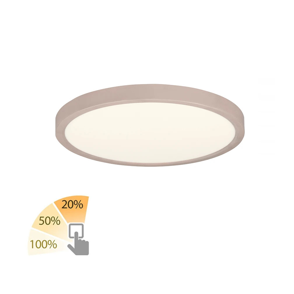 Highlight Piatto Plafondlamp LED Beige Diameter: 23,5 cm