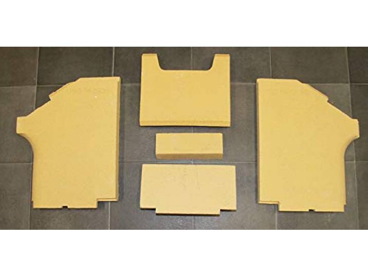 Feuerraumauskleidung für Wamsler K150 Herde - Schamotte - 5-teilig