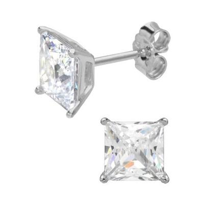 Paar Ohrstecker FIRETTI "Schmuck Geschenk Silber 925 Ohrschmuck Glitzerohrstecker ICE CUBE", silber (silberfarben), Ohrringe, Damen, Silber 925 (Sterlingsilber), mit Zirkonia (synth.)