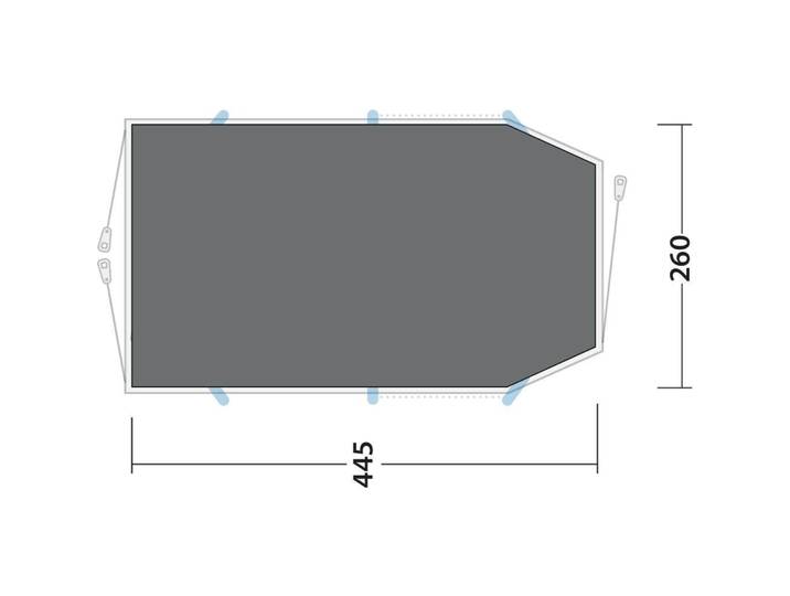 Zeltunterlage Outwell Footprint Starhill 445 x 260 cm - Zeltteppich