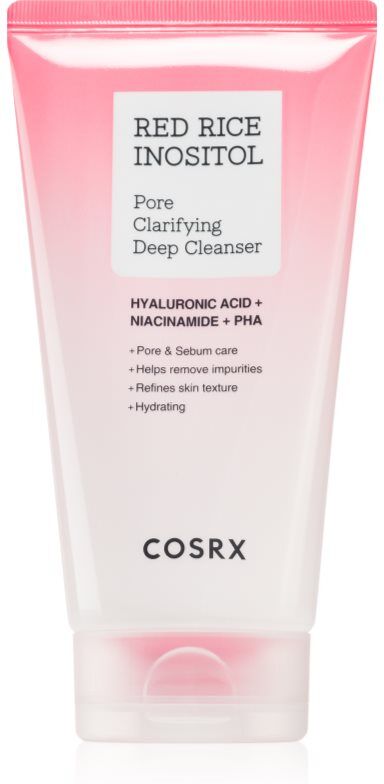 Cosrx Red Rice Inositol Pore Clarifying Deep Cleanser 2-in-1 cleansing mask and gel to treat skin imperfections 150 ml
