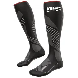 Vola, Unisex, Sportsocken, Ski Socks Underwear 2025 (39 - 41), Grau, Schwarz