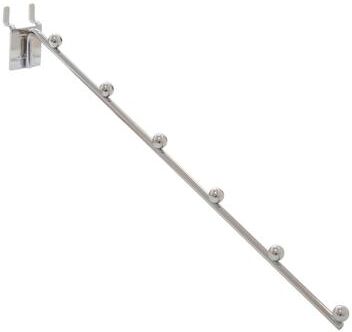 "Econoco - PB/6B - 18"" 6-Ball Chrome Waterfall Faceout for Pegboard Sold in Pack of 48"