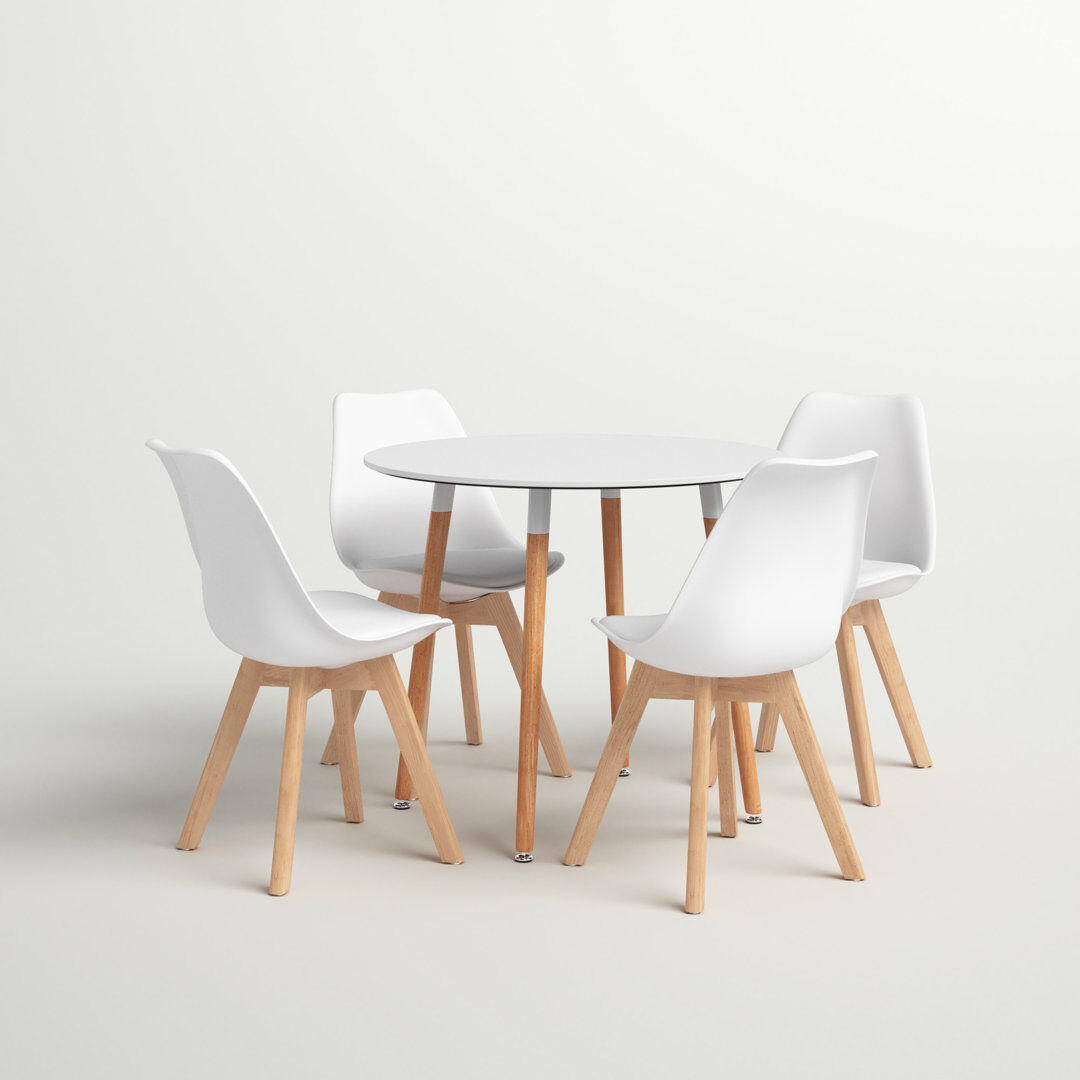 KOSY KOALA Otis 4 -Person Dining Set White 4