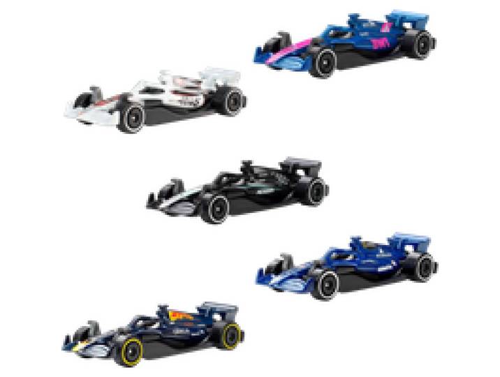 HOT WHEELS Pack de 5 voitures Formule 1