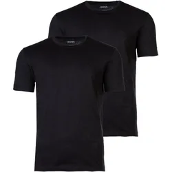 BOSS Herren T-Shirt, 2er Pack - TShirtRN 2P Comfort, Unterhemd, Rundhals, Cotton Schwarz / M