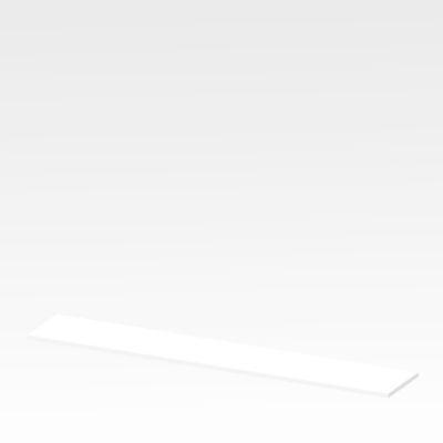 Abdeckplatte X-TIME-WORK, breit, B 2580 mm, Weiß