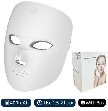 Useful Little Things Wireless Multi Spectrum Seven Color Photon Facial Rejuvenation And SPA Mask with Box
