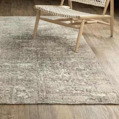 Style Haven Somerset Textured Abstract Grey/ Beige Hand-made Wood Blend Area Rug