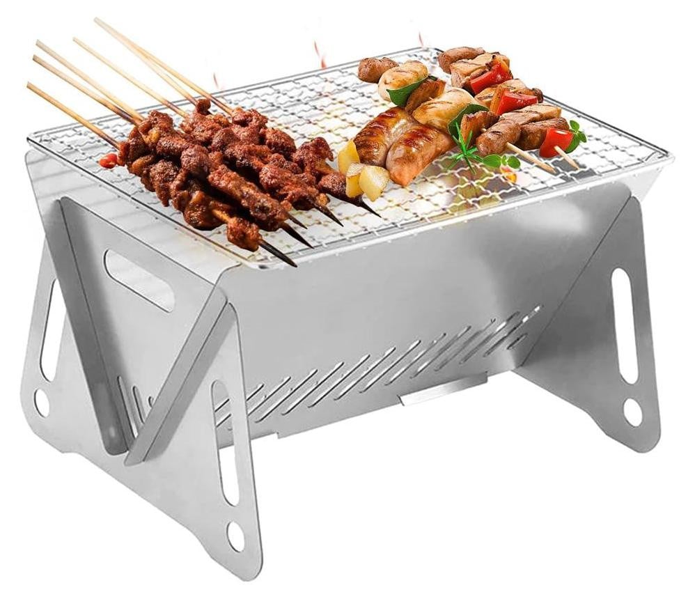 Mormark Inklapbare Charcoal Tabletop Grill voor de Tuin en het Balkon