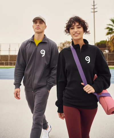Felpa Miami Half Zip Unisex con Zip Mezzo Collo Personalizzate o neutre Clique