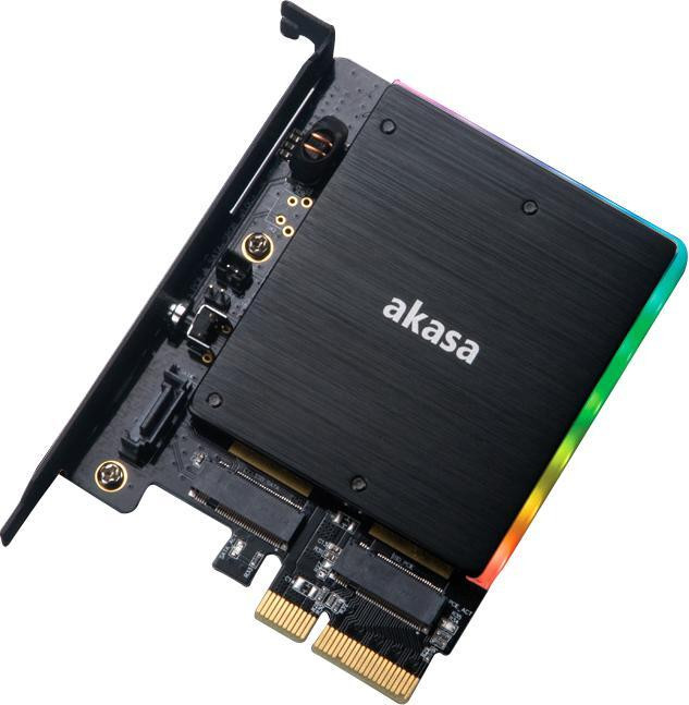Akasa AK-PCCM2P-03 PCIe M.2 Adapter, Zwart, 32 Gbit/s