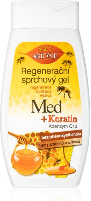 Bione Cosmetics Honey + Q10 regenerating shower gel 260 ml