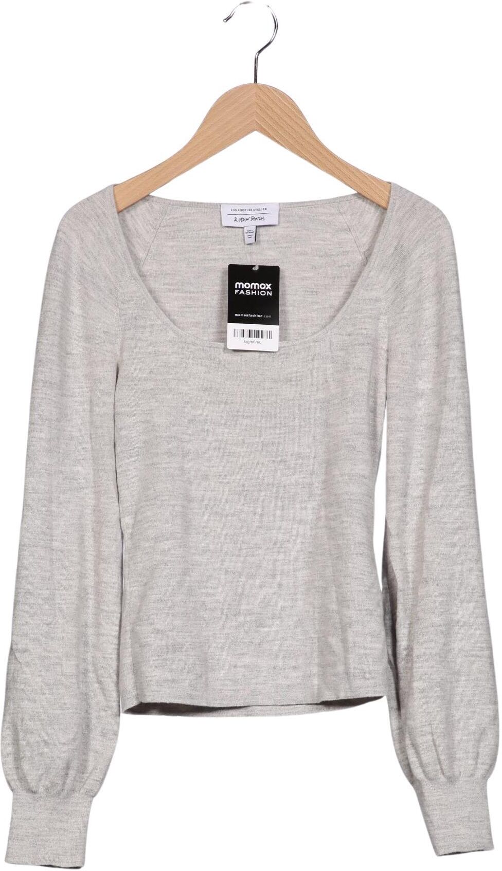 & Other Stories Damen Pullover, Grau, Gr. S, Wolle / Baumwolle - Second Hand