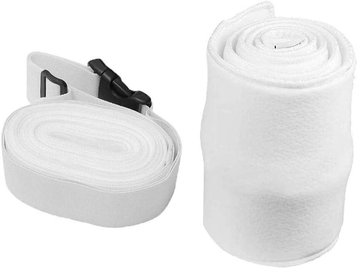 Matras Verbinding Kit voor Tweepersoons Bed Vergroten - Grijs - Breedte: 25 cm