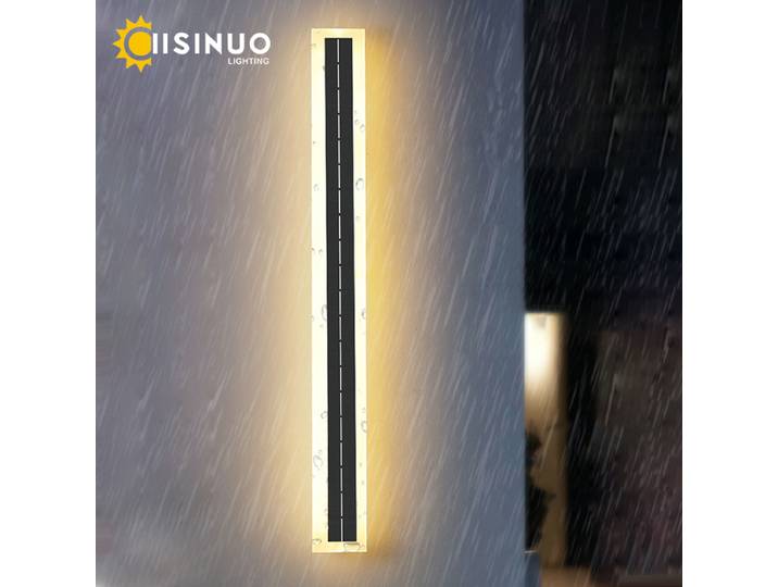 IISINUO-Applique Murale Solaire LED, Imperméable, Luminaire Décoratif d'Extérieur, Idéal pour un Jardin, un délégations, une Cour ou une Rue