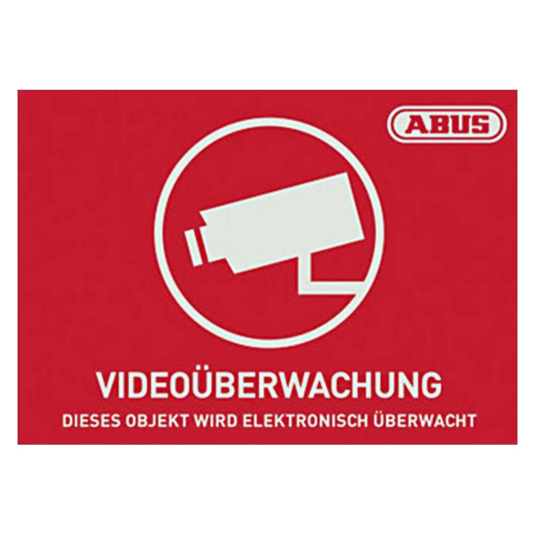 Abus Warnaufkleber Videoüberwachung (AU1421)