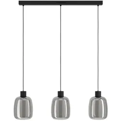 EGLO Pendelleuchte Molochio Z Glas Schwarz