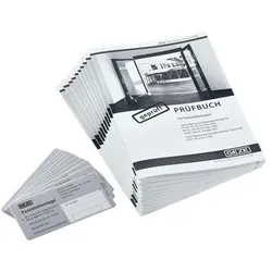 Geze, Türöffner + Türschliesser, Abnahmeset Feststellanlage je 10x Prüfbuch,Schild,Aufkleber f.Abnahmeprüfung