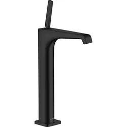 hansgrohe AXOR Citterio E  Einhebel Waschtischmischer 250 ohne Zugstange für Waschschüsseln, 36104670, Farbe: Mattschwarz