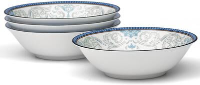 "Noritake Menorca Palace Set of 4 Cereal Bowls, 6-1/2"", 15-1/2 oz."