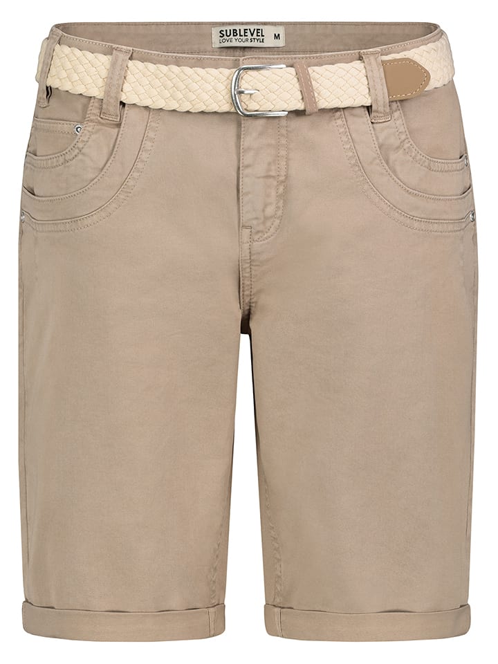 Sublevel Bermudas in Beige - XL