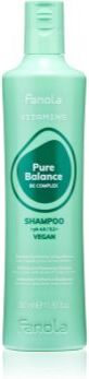 Fanola Vitamins Pure Balance Shampoo champô de limpeza contra caspa oleosa 350 ml. Vitamins Pure Balance Shampoo