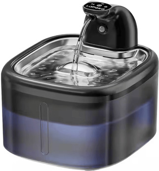 Inspire Curations PureSip Wireless Stainless Steel Cat Water Fountain 3.5L dusk Black 3.5l